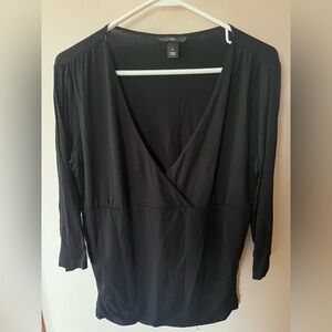 H&M Black V-Neck Top